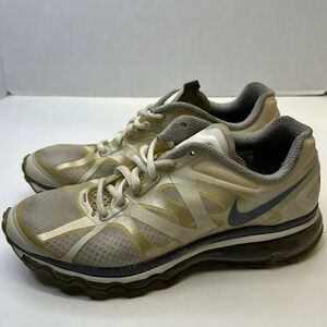 Nike Air Max Sneakers Lace Up Running 2012 Shoes 487679-100 Womens Size 8